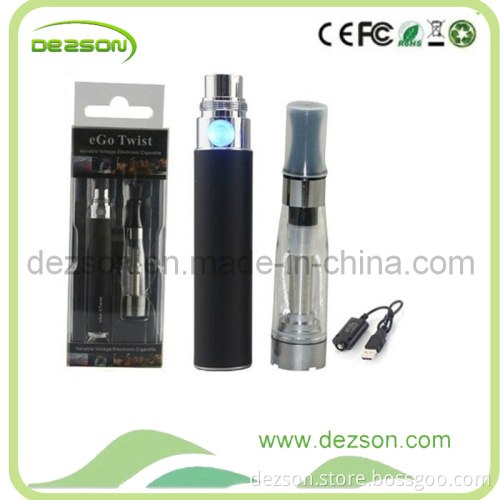 3.2V-4.8V Variable Voltage EGO Twist Battery, Hot Selling EGO VV Battery 8 Colors EGO C Twist Blister Kits